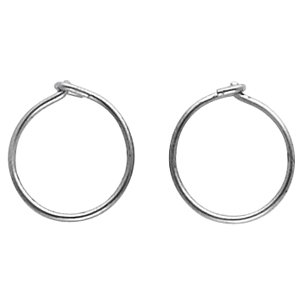 Genuine IceCarats Designer Jewelry Gift Titanium Titanium Hoop Earring. 12.00Mm Pair Titanium Hoop Earrings In Titanium