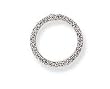 14k White Gold & Diamond Circle Pendant (0.50ctw)