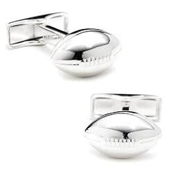Sterling Football Cufflinks