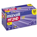 Maxell 3.5 1.44MB Hi-Density Pre-Formatted IBM MF2HD Discs (50-Pack)