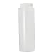 Qorpak PLC-06584 Natural HDPE Wide Mouth Cylinder Bottle with 38-400 White Polypropylene SturdeeSeal Polyethylene Foam Lined Cap, 12oz Capacity, 62mm OD x 151mm Height (Case of 216)