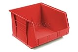 Akro Bins Stacking Bin 16-1/2 X 18 X 11 Red. Package of 3