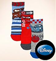 3 Pairs of Younger Boys Cars Socks