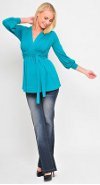 Olian Maternity : Tie Front Top - Purple(Small)