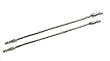 Dollhouse Miniature Pewter Look Curtain Rods