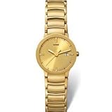 Rado R30528253 Watch Centrix Ladies - Gold Dial Stainless Steel Case Quartz Movement