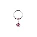 PunkJewelry Intimpiercing BCR Ring SCHMUCKSTEN 316L Chirurgenstahl Farbe- pink