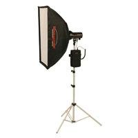 Photogenic AKC50BK 320 WS StudioMax Kit with AKC320B 320Ws StudioMax III Monolight Strobe, AK2432 24 x 32 inch Soft Box