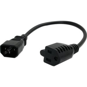 StarTech.com 1 ft Computer Power Cord - IEC 320 EN 60320 C14 to NEMA 5-15R (PAC100) *