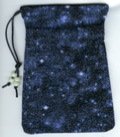 Gallant Hand: Cotton Gamer Dice Bag - Night Sky (5"x7") - Holds Approximately 90-100 Dice