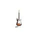 Maxam 40 Inch Electric 6 String Guitar Classic Orange-Black Finish White Pick Guard Whammy Bar
