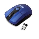 KlipX Wireless OptMiniMouseBlue 1600dpi 2.4Ghz USB rec