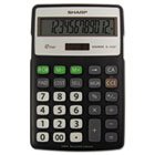 EL-R287BBK Recycled Series Calculator w/Kick-stand, 12-Digit, LCD, Black