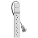 Belkin 6-Outlet Home/Office Surge Protector with Rotating Plug and 8
