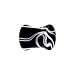 0 Gauge Black Acrylic Marble Saddle Plug