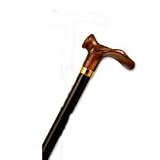 walking cane - With Contour Grip. Mocha right Handle, this cane is designed to fit the hand like a glove for its palm grip handle. This cane and walking stick is very secure and comfortable and has a weight capacity of 250 pounds. This ergonomic wood cane is ideal for arthritis sufferers. It distributes weight across the entire palm. Height approx: 36 - 37 