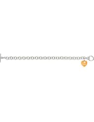 Sweethearts® Enamel Heart Charm Bracelet Sterling Silver " I Heart You " 85511