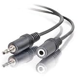1.5FT 3.5MM M/F AUDIO EXTENSION - BLACK ( 40405 )