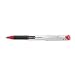 Pentel(R) EnerGel(R) LiquidGel Rollers, Medium Point, 0.7 mm, Metal Tip, Silver Barrel, Red Ink, Pack of 12
