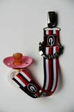 Personalized Pacifier Clip Collegiate
