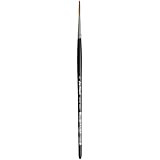 da Vinci Watercolor Series 1121 Showcard/Lettering Liner Paint Brush, Straight-Edge Tip Russian Red Sable, Size 4