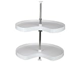 Amerock C9892A-32-W Turn-A-Shelf T-A-S Basic Kidney, Plastic, White