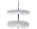 Amerock C9890-28-AL Turn-A-Shelf T-A-S Kidney, Plastic, Almond
