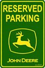 John Deere Parking Sign