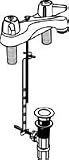 Tools & Hardware : Central Brass 1137-DA Centerset Fauct With Pop-Up Drain/ 4-Inch Centers, Chrome