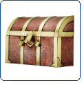 Steamer Trunk Mailbox for Wall Mounting