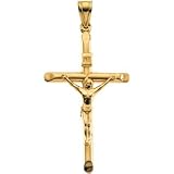 14K Yellow Gold Crucifix Pendant