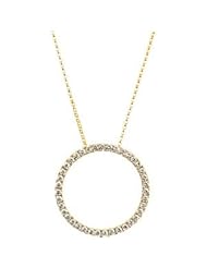 1 CT TW 14K Yellow Gold Diamond Necklace