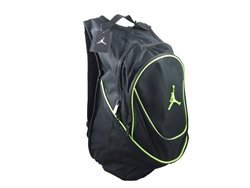 Jordan Nike Air Jumpman Backpack Book Bag-Black/Green