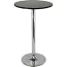 Winsome 93624 Pub Table - Black with Chrome MDF Top Iron Base Black Top Metal Leg