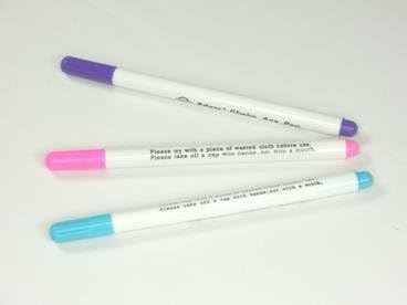 3 Pcs Water Erasable Vanishing Marker Pen for Fabric Good Crafted DIY Ideas