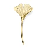 14k Leaf On Stem Pin
