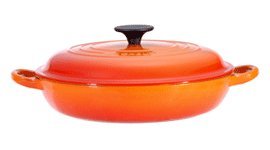 Le Creuset Cast Iron 30cm Shallow Buffet Casserole Volcanic (Ref Cl)