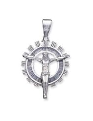 Sterling Silver CZ Pendant QC4360"