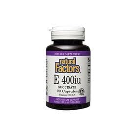Natural Factors Vitamin E Dry Form Succinate, 90 Caps, 400 Iu