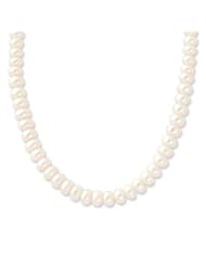 Sterling Silver 6-7mm White Freshwater Cultured Pearl Necklace