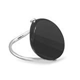 Oval Faceted Black Onyx Ring Size 9