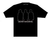 THE SECRET MACHINES - Neon - Black Jersey T-shirt