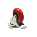 Lenkrolle PU Transportrolle Rolle mit Bremse 50x20mm V