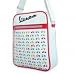 Produkt-Bild: Schultertasche FORME "mit kleinen Vespas", wei&szlig;/rot, high 250x310x90mm