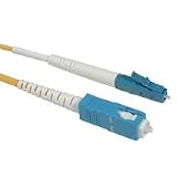 Cables to Go - Patch cable - LC single mode (M) - SC single mode (M) - 6.6 ft - fiber optic - 9 / 125 micron - yellow
