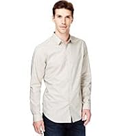 Autograph Pure Cotton Contrast Dotted Slim Fit Shirt
