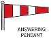International Answering Pedant Nylon Pennant Size 0, 2/3' x 2'