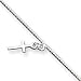 Sterling Silver Cross Anklet