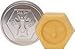 Honey House Solid Lotion Bee Bar (No Added Scent, 2 oz) New in Silver Embossed Tin Case