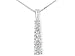 1/2ct Diamond Journey Stick Pendant in 14k White Gold